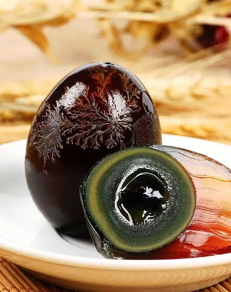 美味大个腌制溏心松花皮蛋无铅工艺新鲜好吃