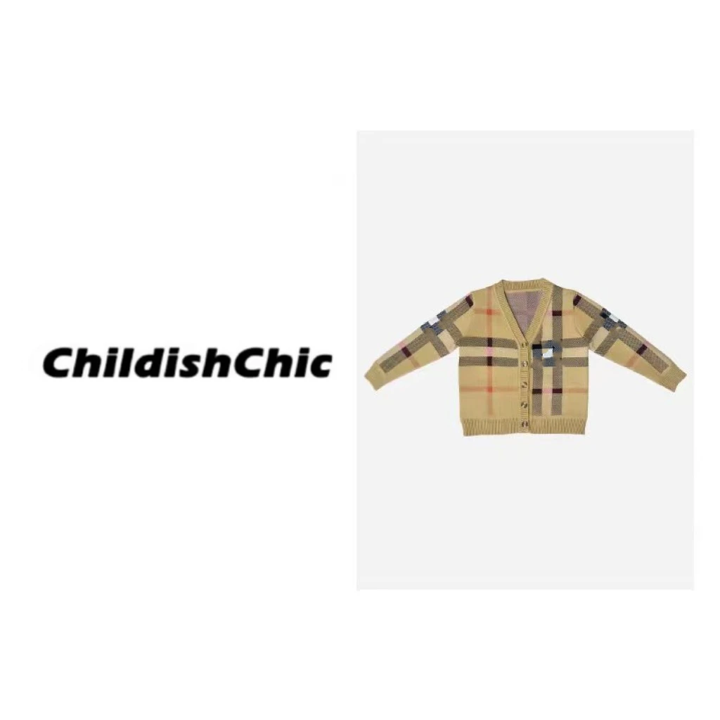 【ChildishChic高定童装】高定轻奢儿童卡其色针织衫外套合集