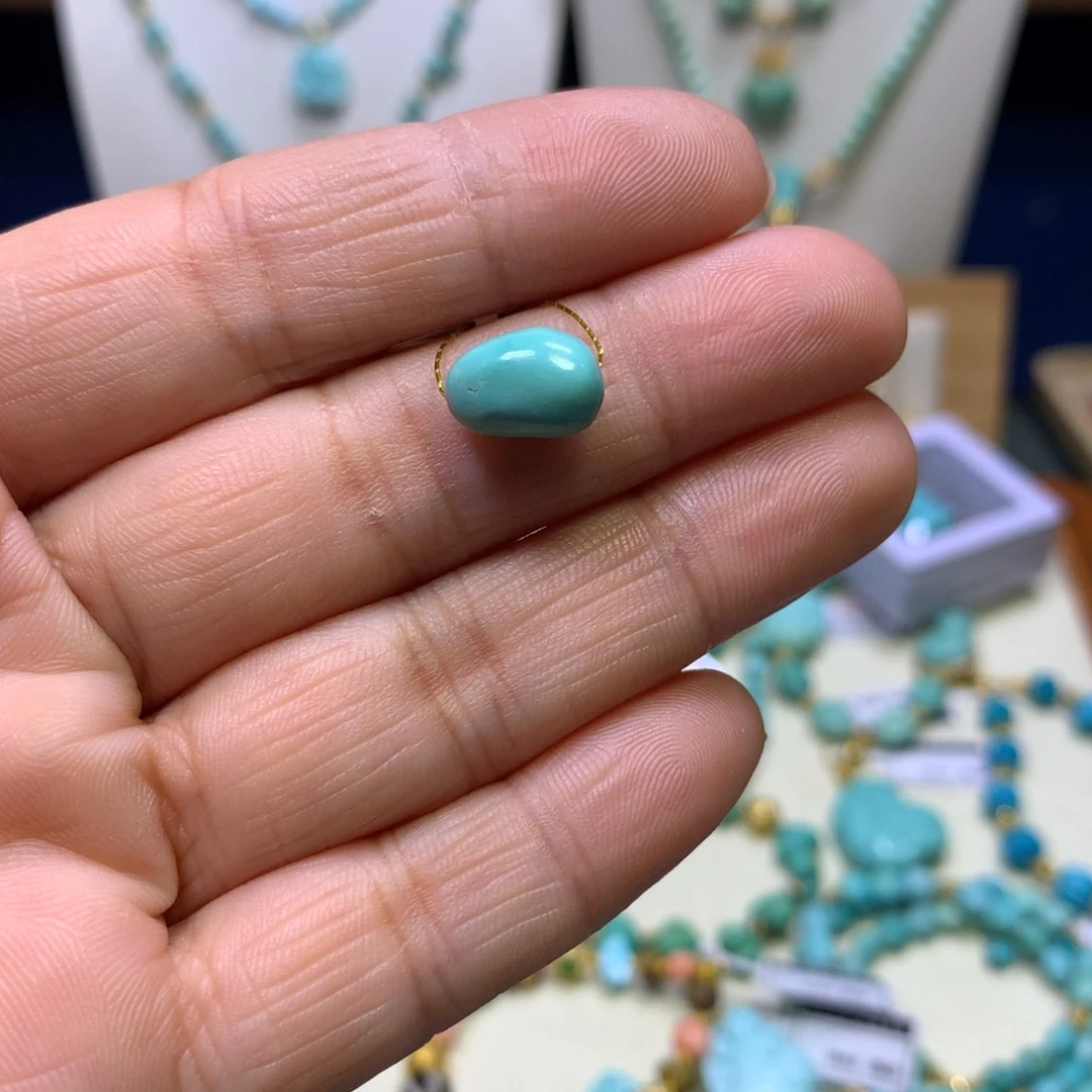 绿松石未镶嵌糖豆