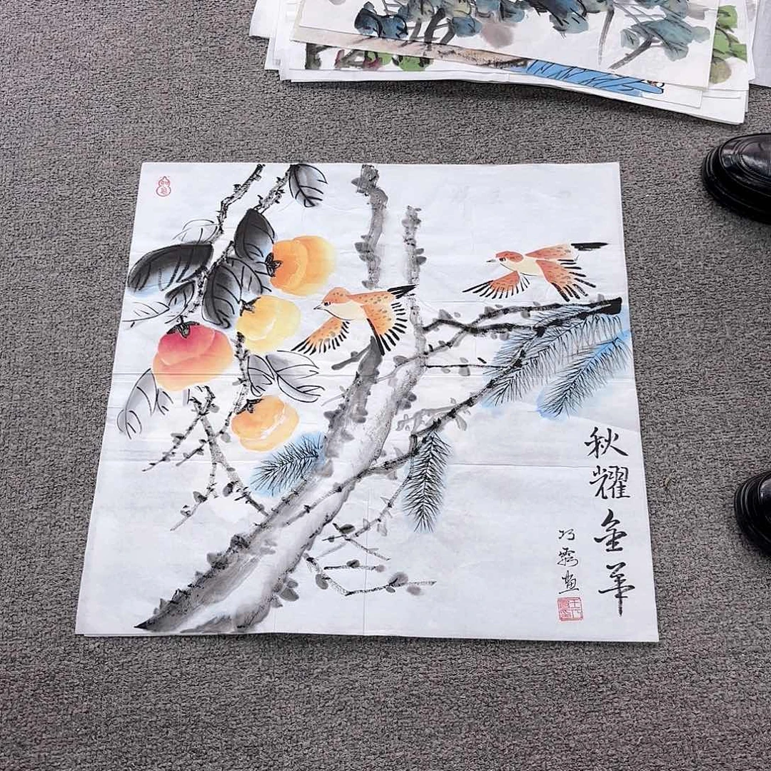 国画国画作品多次