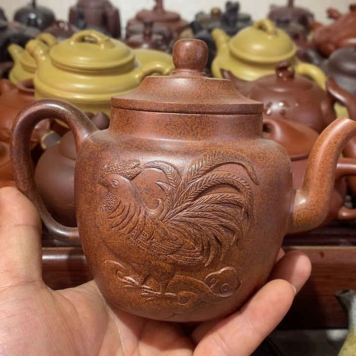 紫砂茶壶漳****产精工制作