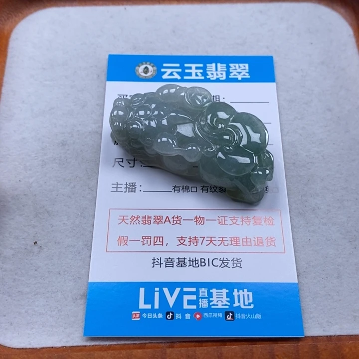 翡翠未镶嵌颈饰多人貔貅