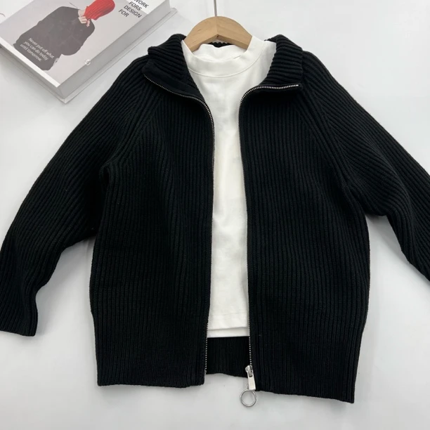 72759高端潮流时尚百搭休闲童装时尚拉链开衫C14-4-3