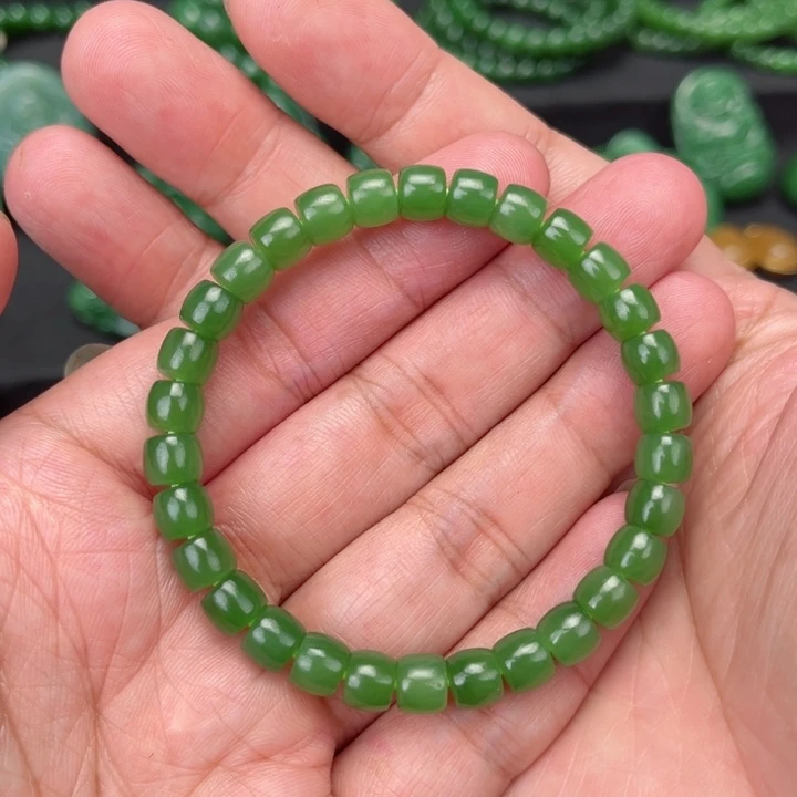 手链未镶嵌和田玉（碧玉）