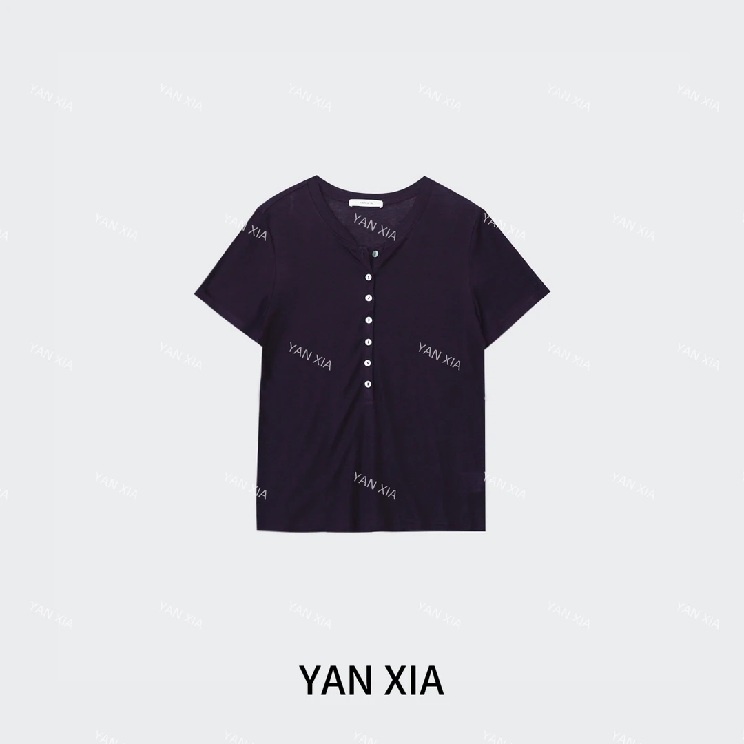 "云感T“ 莱赛尔+绵羊毛短袖 超清凉亨利领爆瘦T恤 巨好穿 W-360