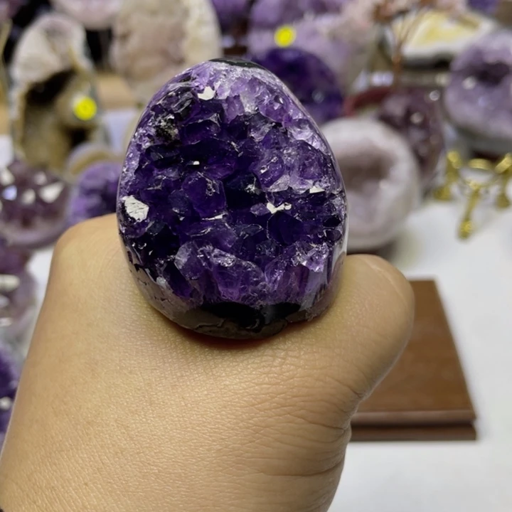 珠宝半成品未镶嵌紫晶