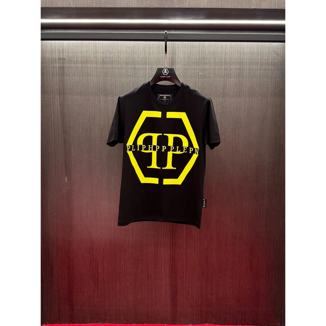 【PP定制】2025春夏新款设计师高端男士休闲百搭圆领透气T恤