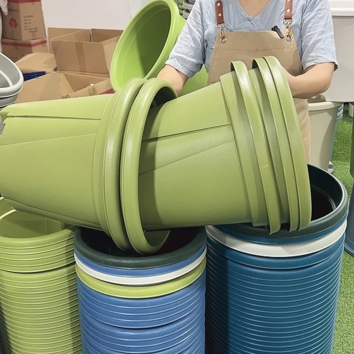 青山盆口40高35果绿色无托5只