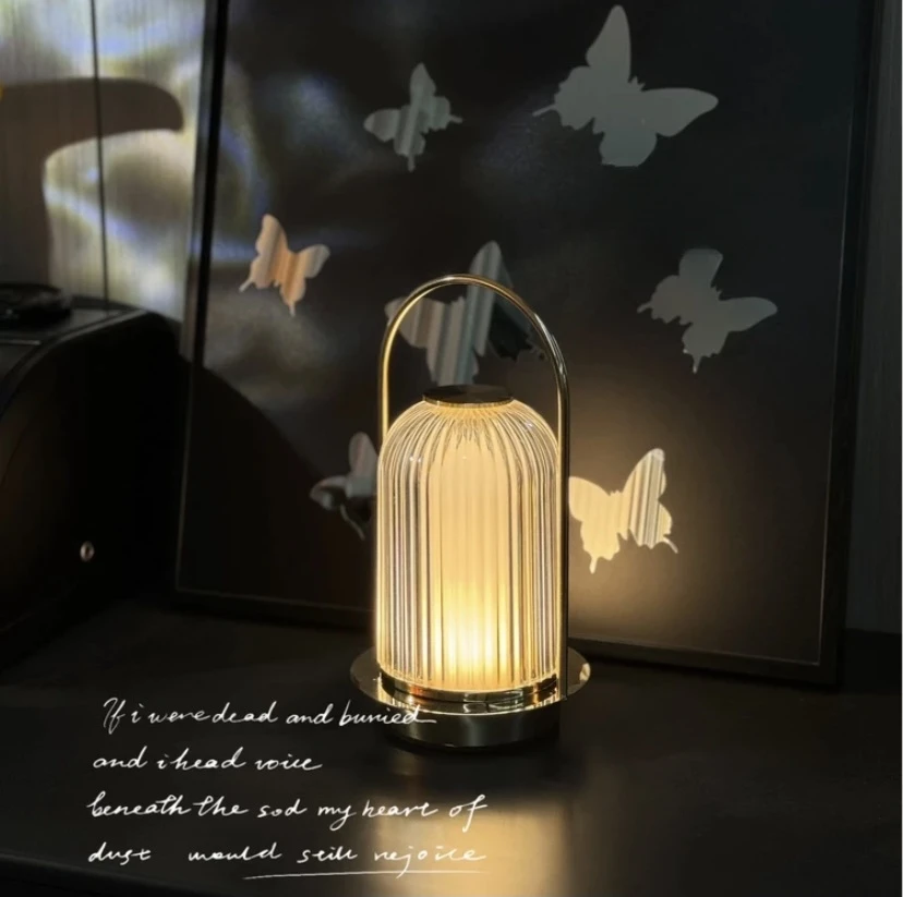 手提氛围灯氛围感外观小台灯客厅卧室床头柜摆放轻奢简约摆件