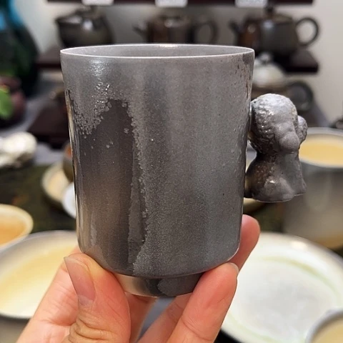 一***。盖碗景德柴烧茶具-纯手工茶具