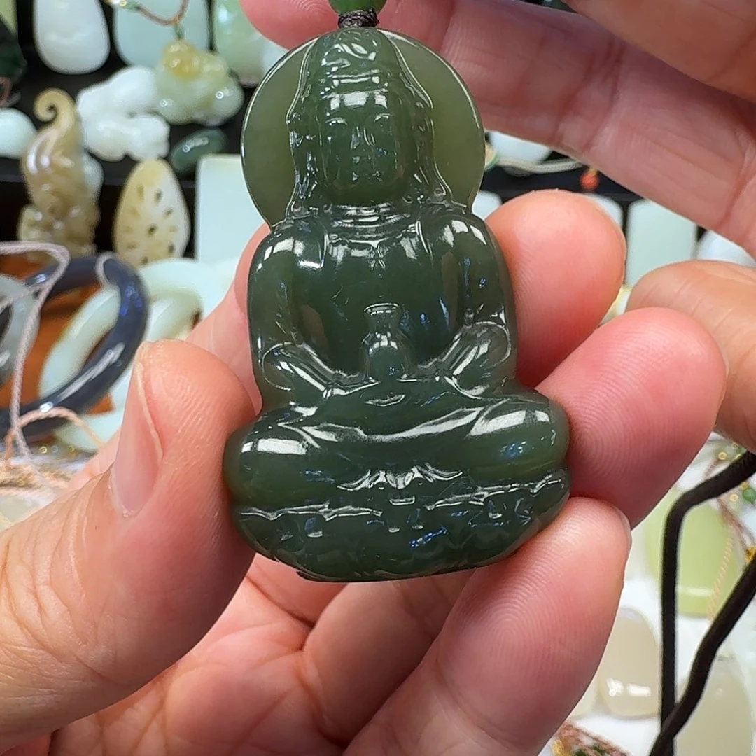 和田玉未镶嵌颈饰