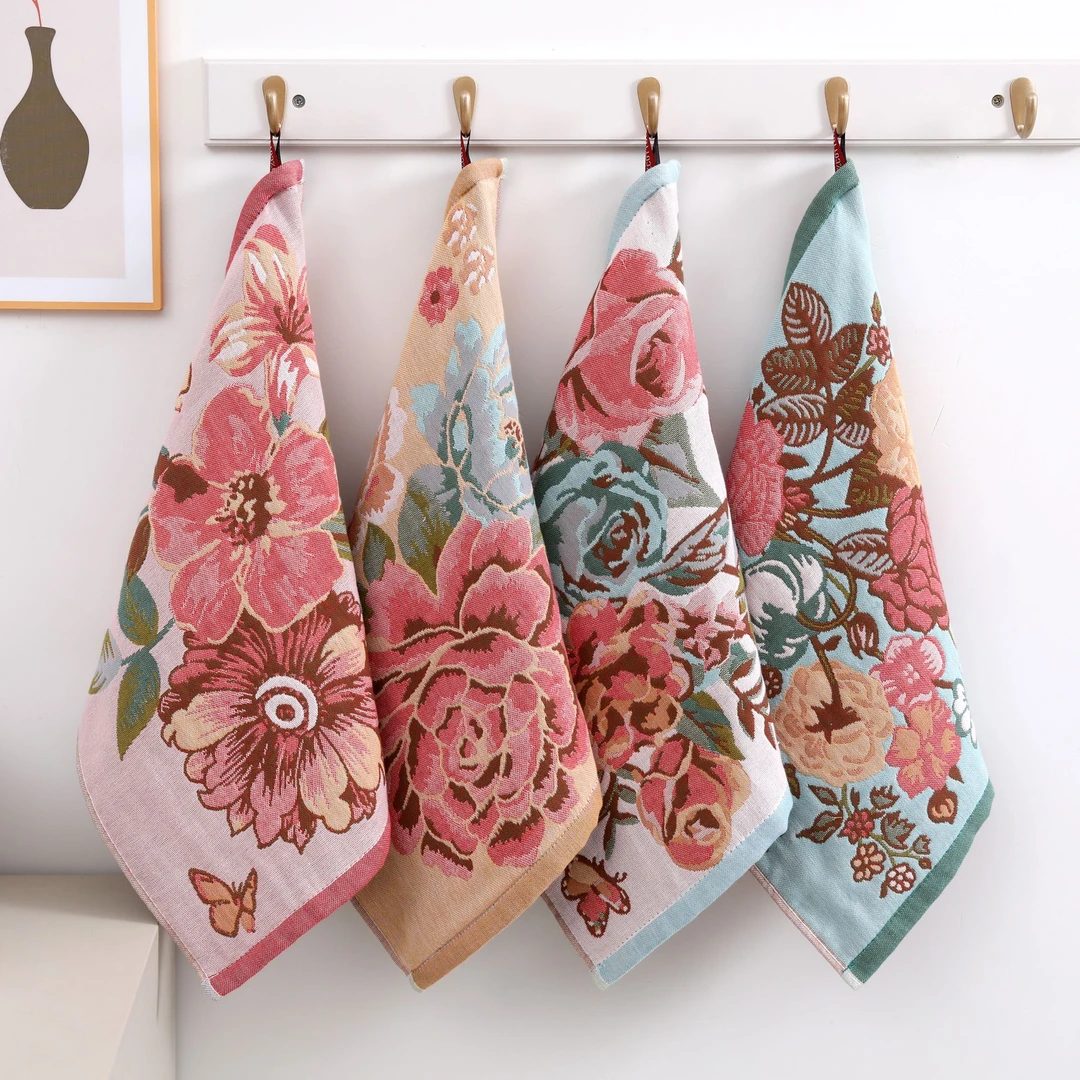 40*40 熠熠生花方巾 柔软 亲肤