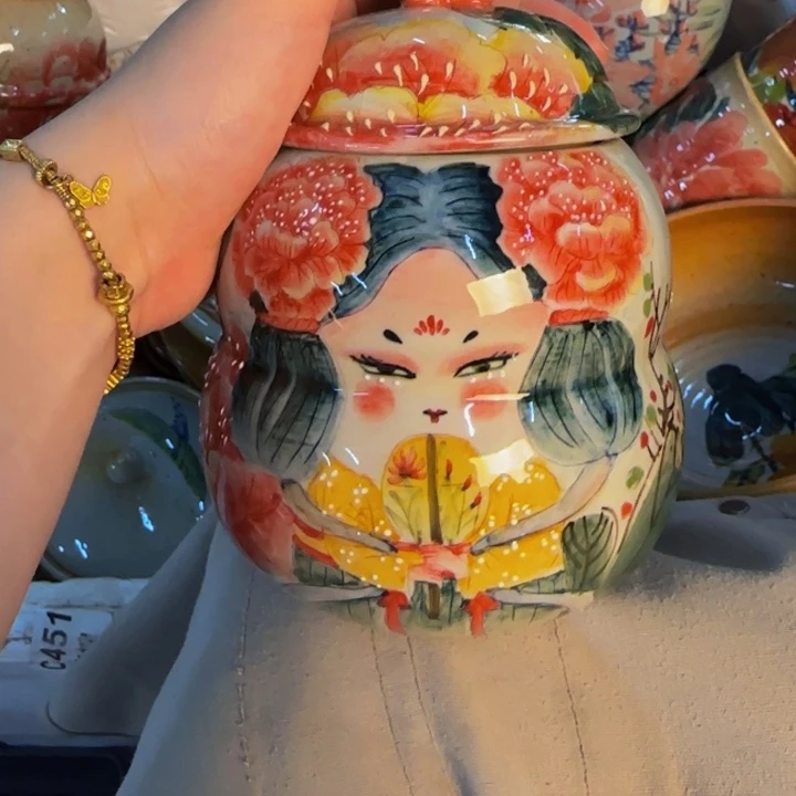 瓷片景德镇手工手绘