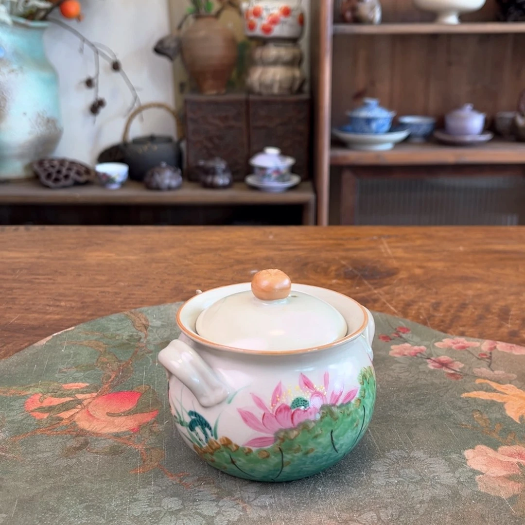 杯柴烧手工手绘陶瓷