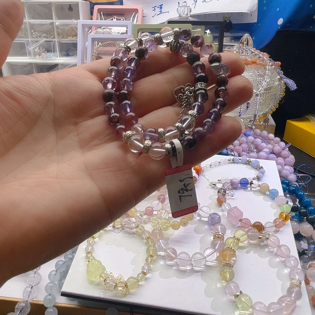 绿水晶手串未镶嵌