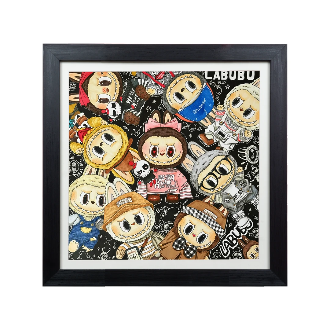 labubu动漫手工立体画（收藏限定版100套）