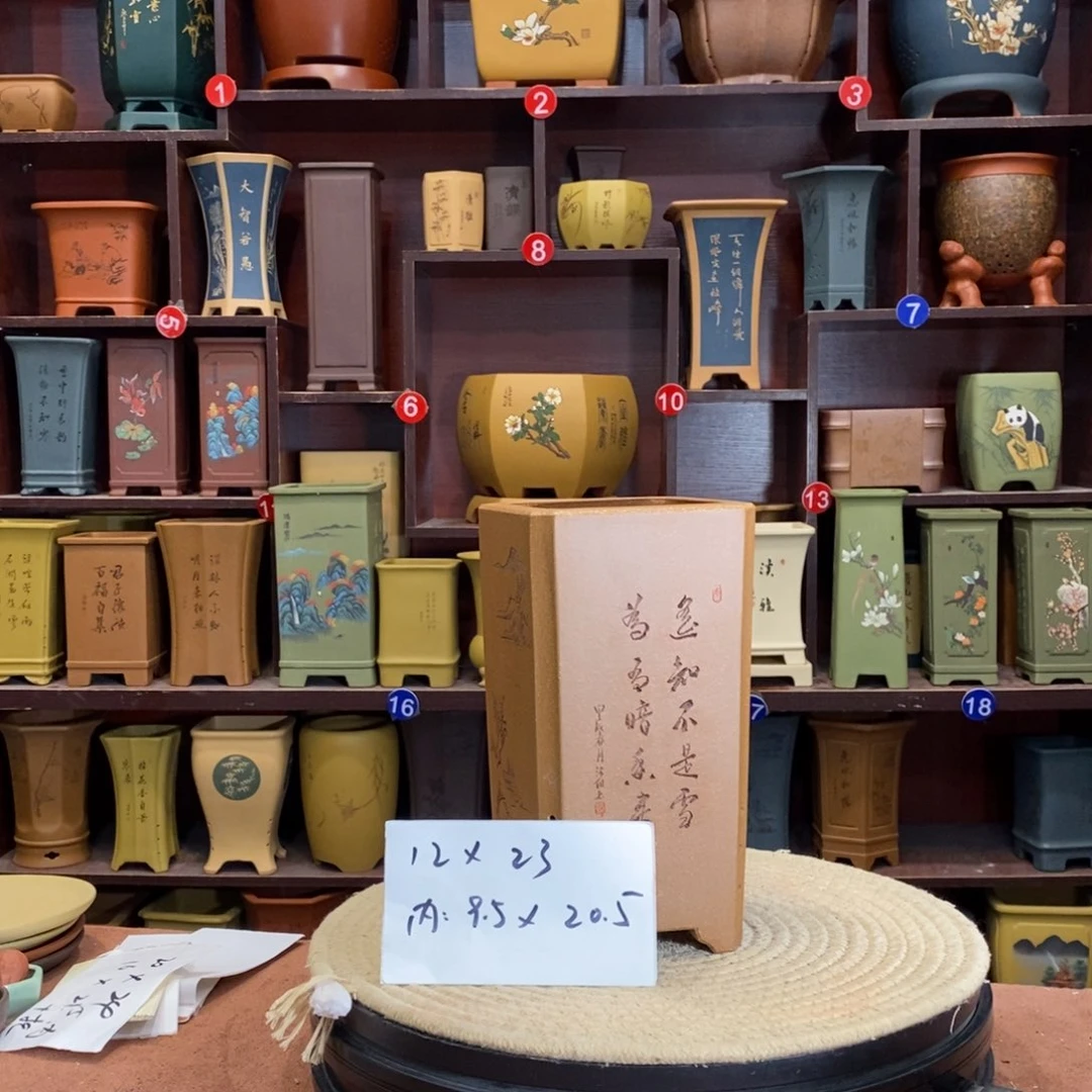 紫砂花盆紫砂花盆