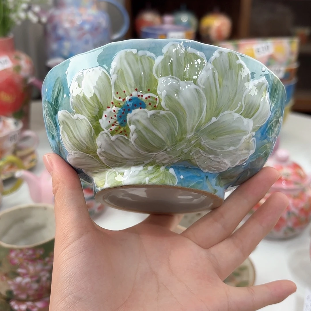 景德镇手绘高温釉下彩陶瓷茶具