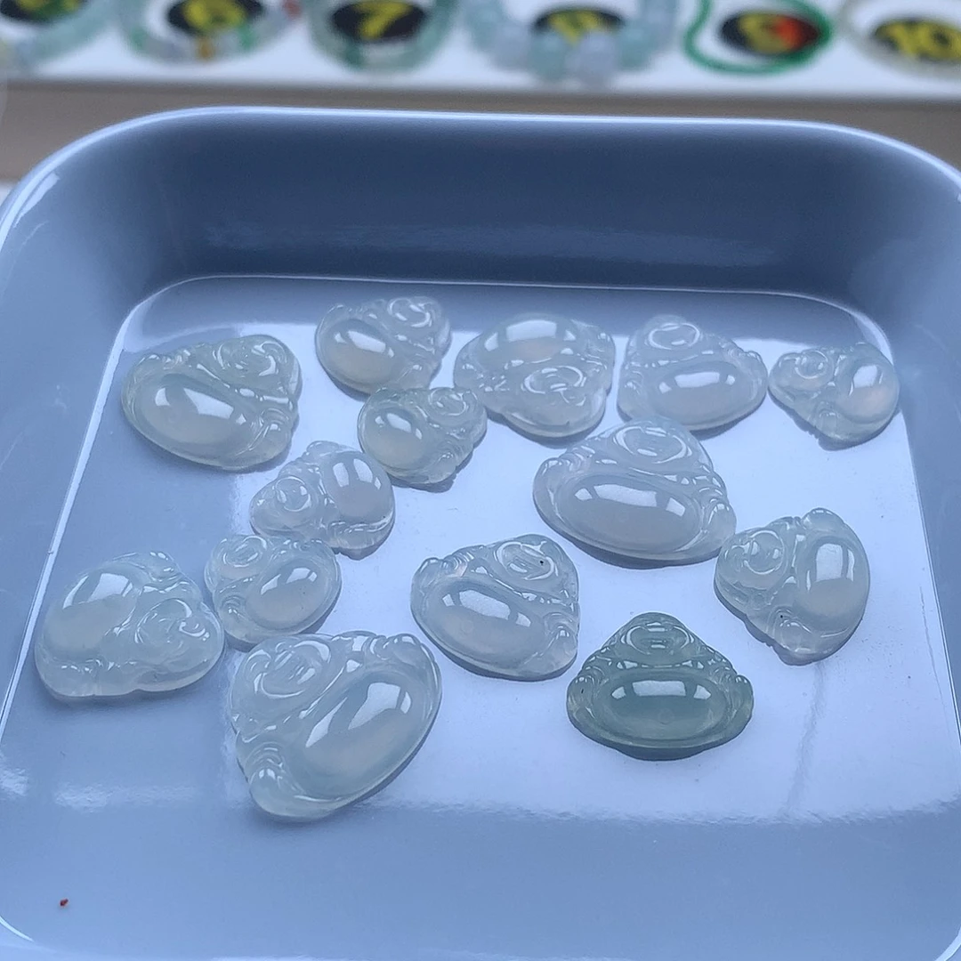 翡翠未镶嵌手串翡翠佛公