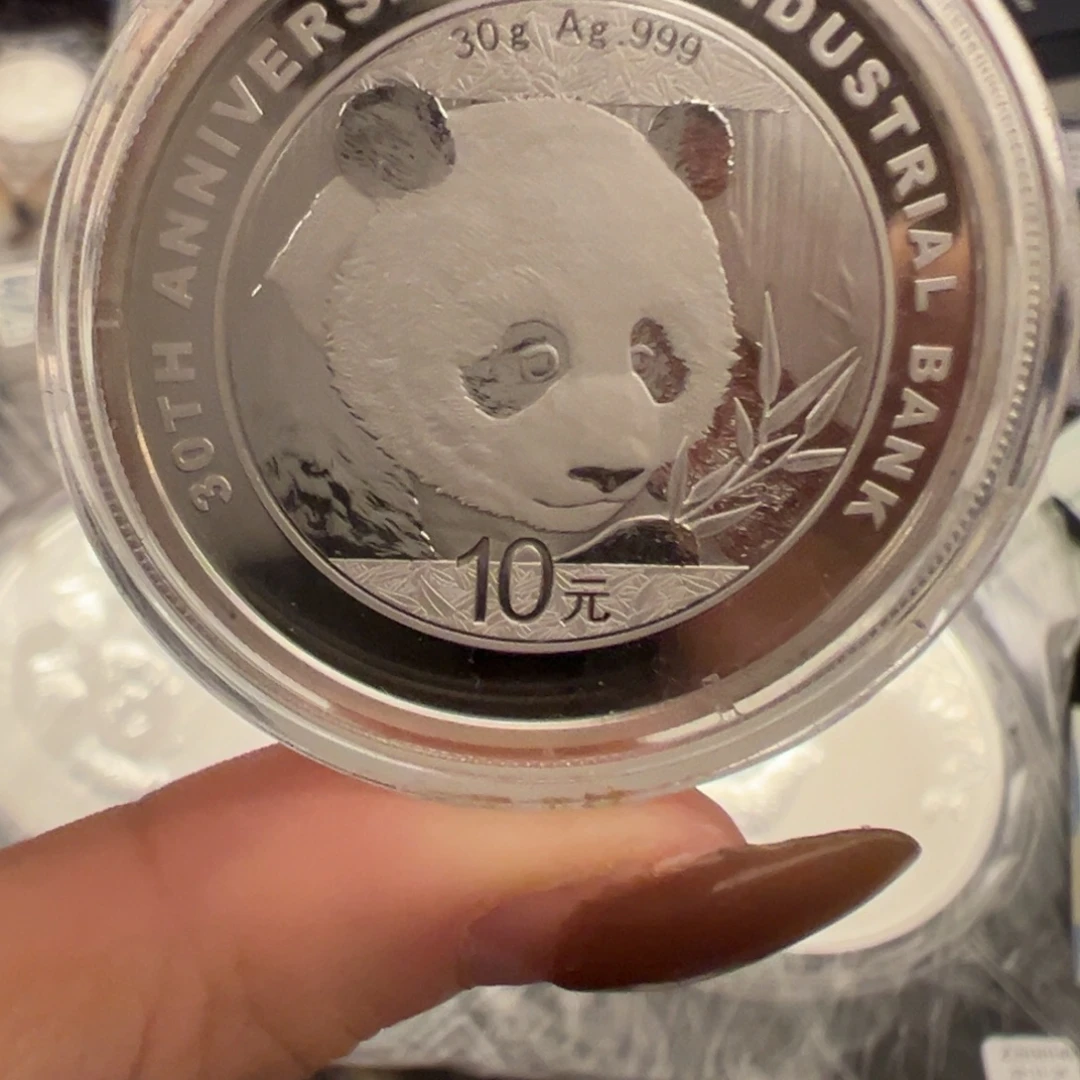 纯银2018加字猫带证书盒子