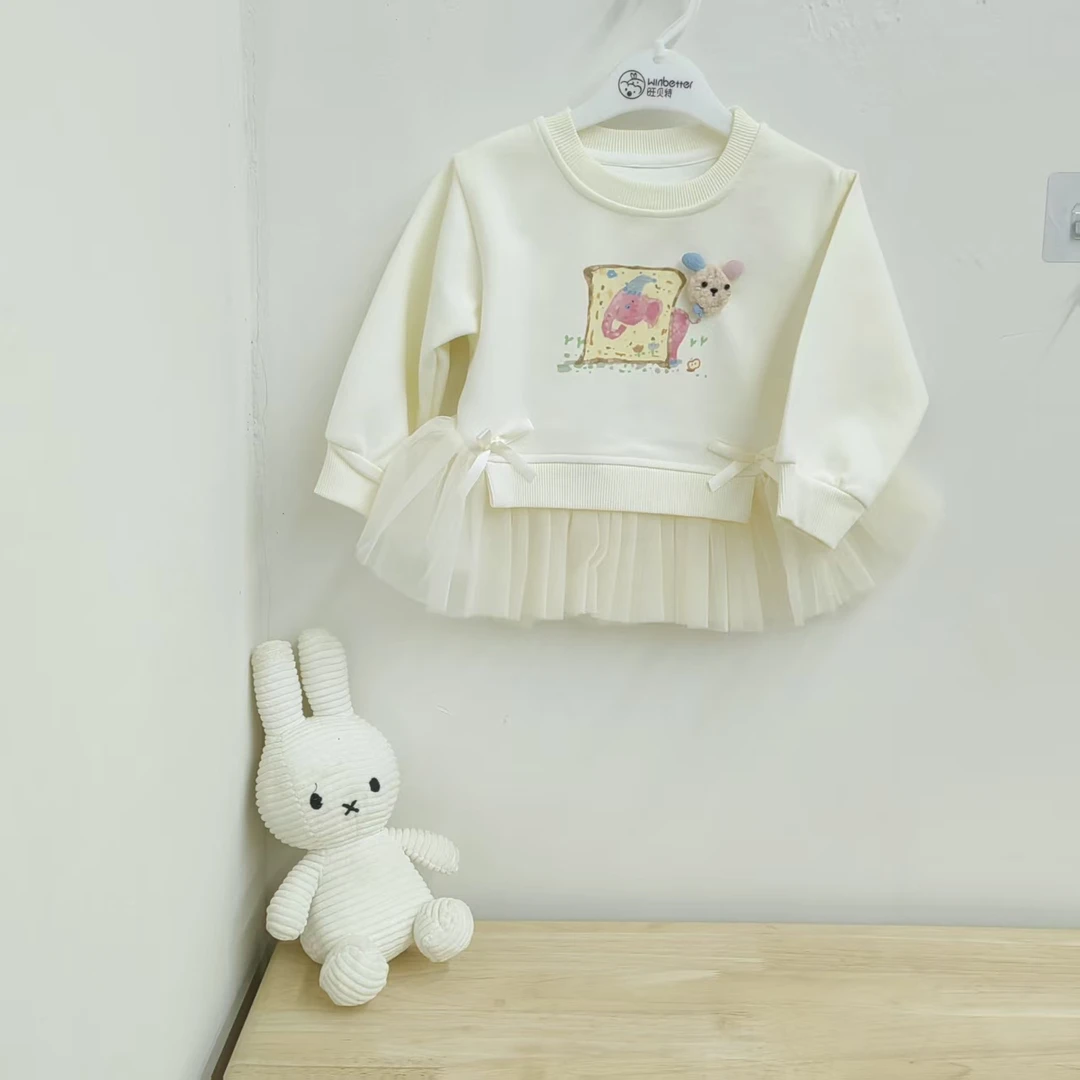 新款春季立体小兔卫衣裙25121