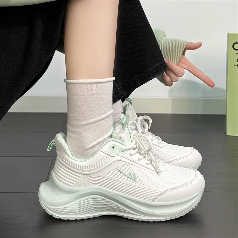 回力薄荷绿运动鞋女鞋2025爆款百搭休闲透气轻便跑鞋时尚小众潮鞋