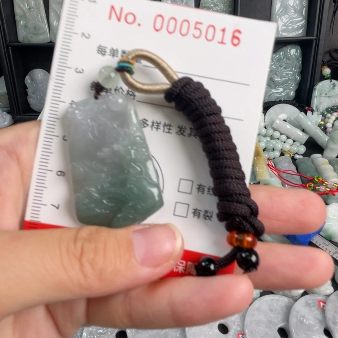 翡翠未镶嵌吊坠(不含链)微花