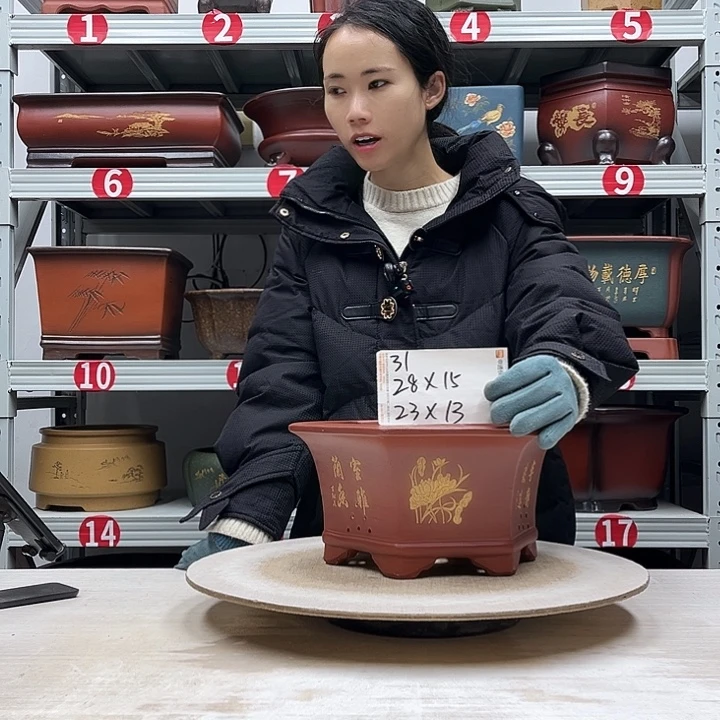 紫砂花盆紫砂花盆