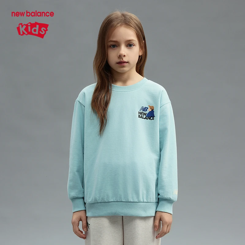 New Balance nb童装男女儿童新款25年春舒适套头卫衣ND7ZF13053