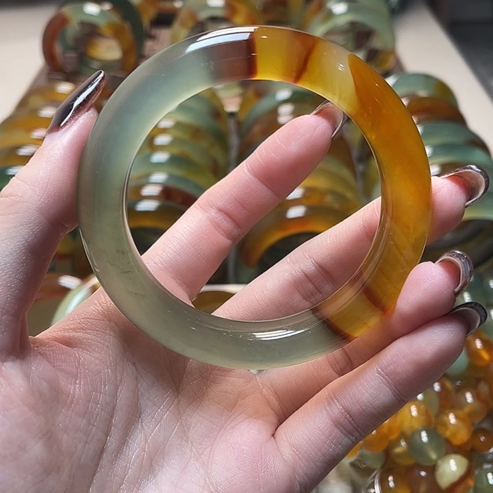 蛇纹石玉未镶嵌手镯56.9