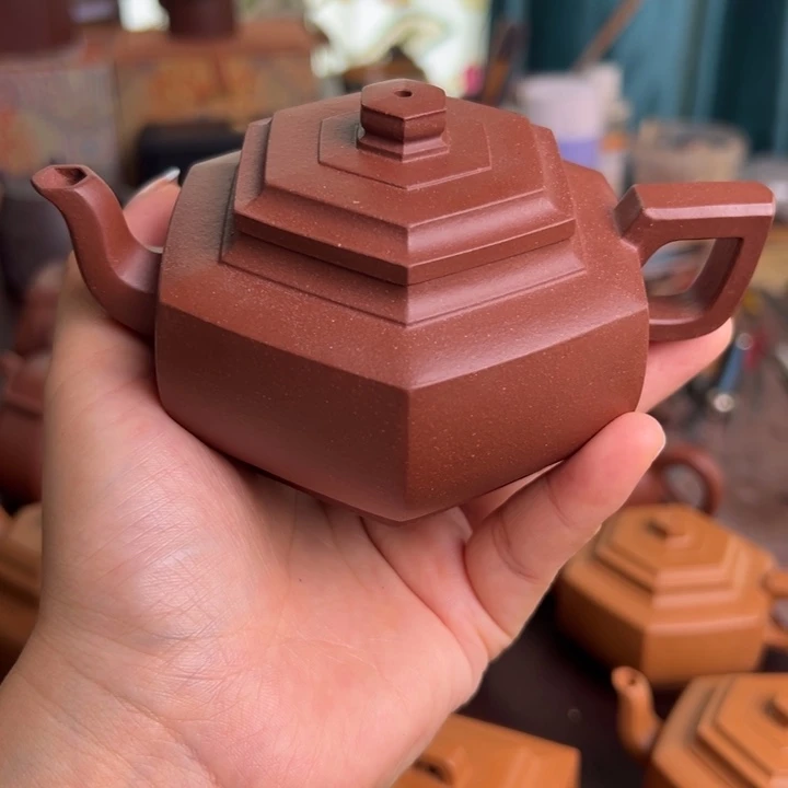 茶壶紫砂紫泥雪华微瑕