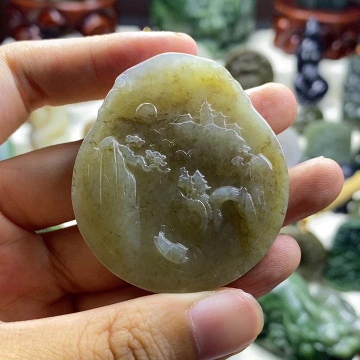 和田玉未镶嵌颈饰