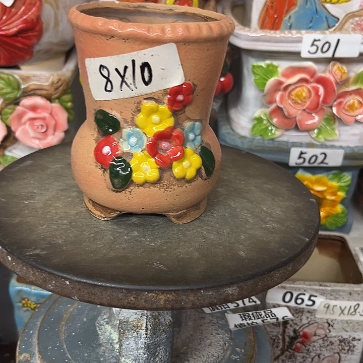粗陶材质多肉花盆