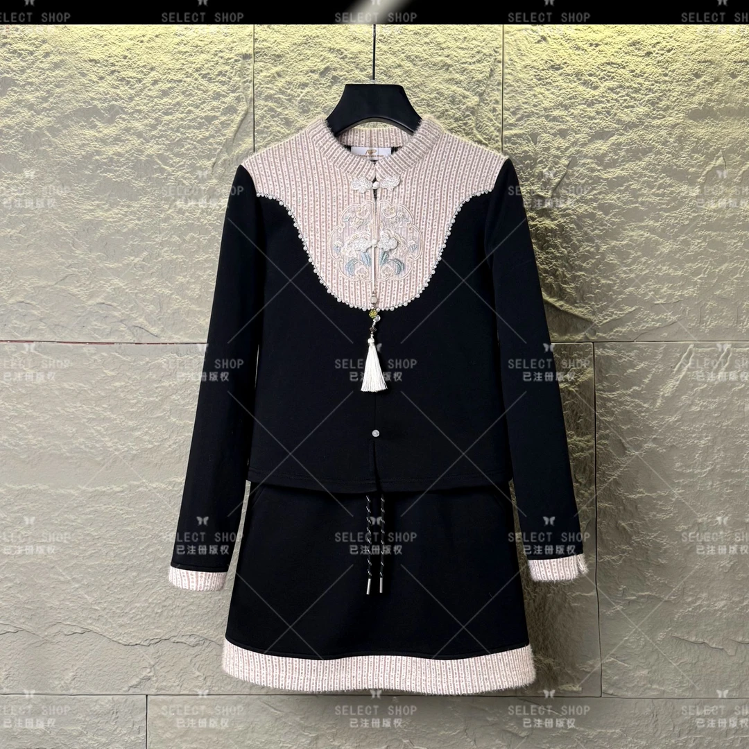 设计师<加绒系列>减龄款|宽松版冬季长袖短裙休闲翻领-T274