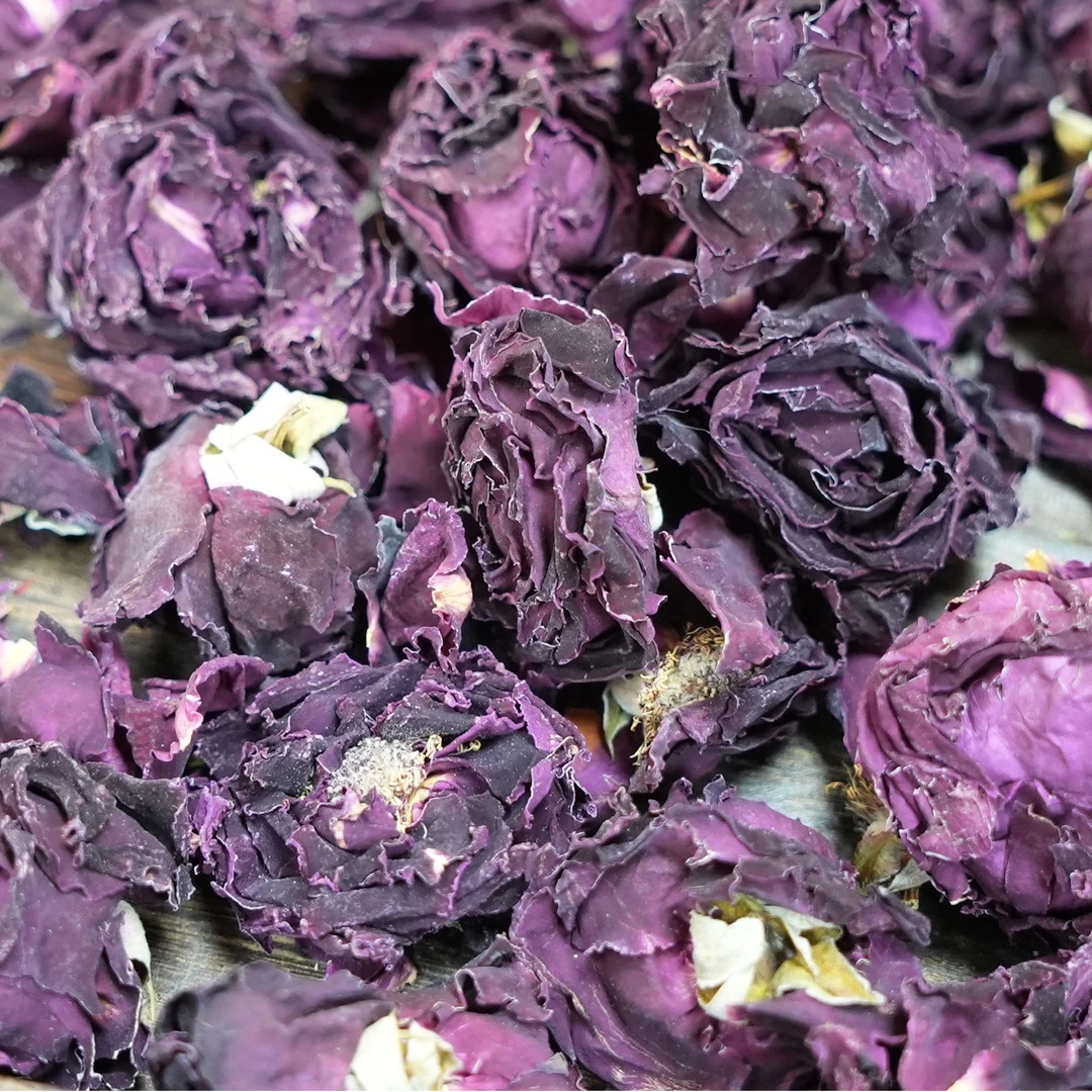 云南冻干墨红玫瑰花茶大朵头茬含花青素