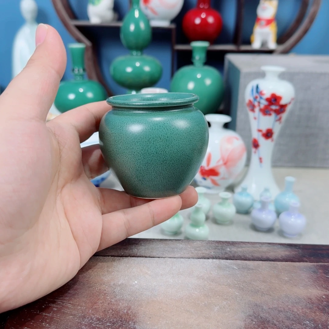 陶瓷手工小花器摆件