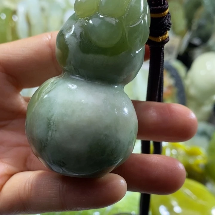 岫玉未镶嵌岫玉手把