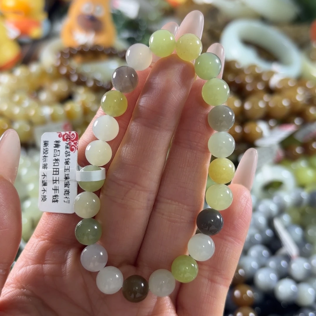 和田玉未镶嵌手串26