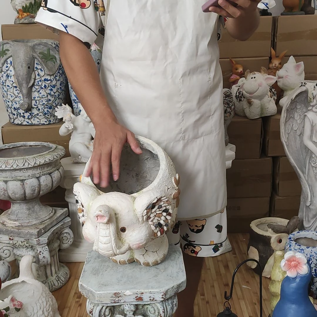 合成树脂大象花盆