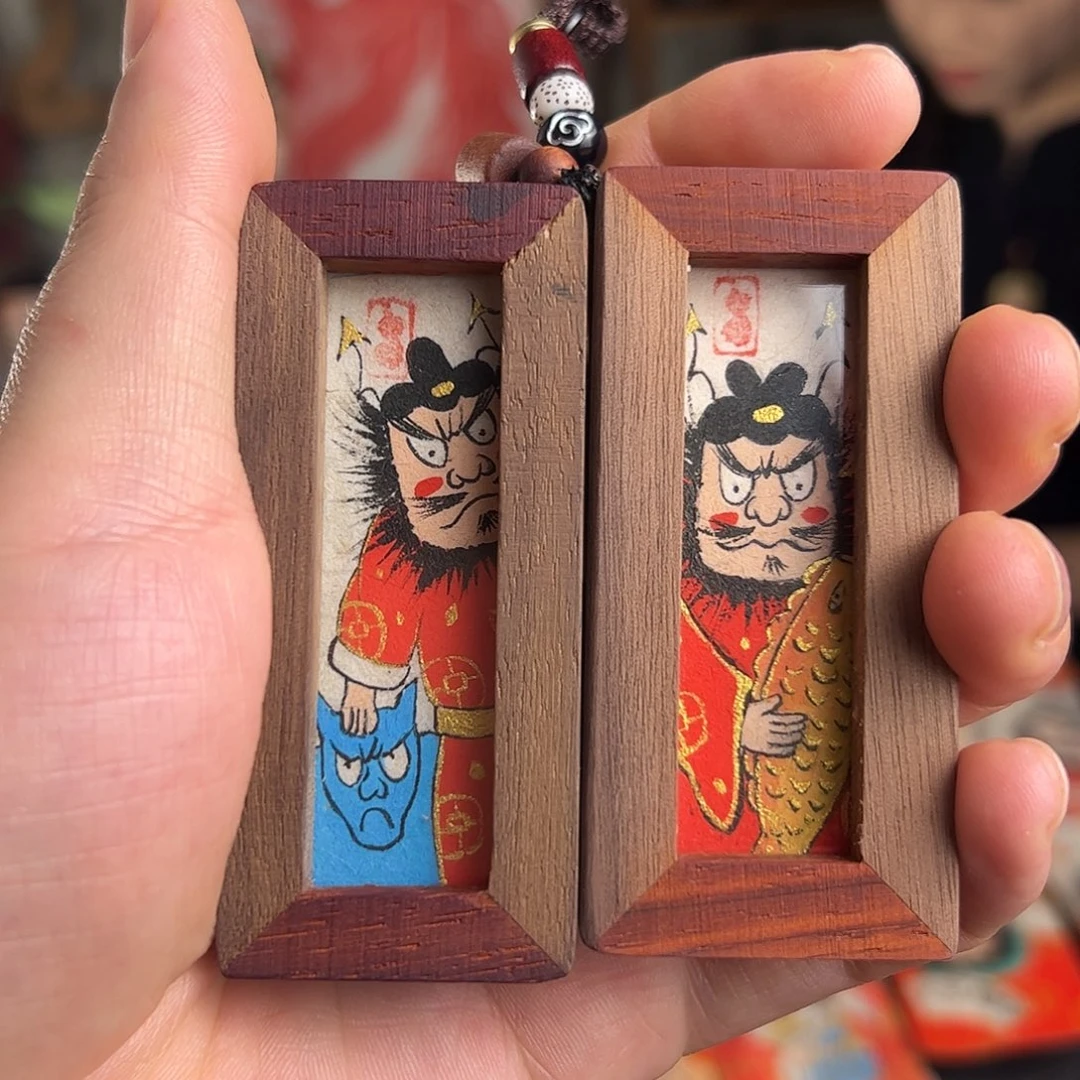 关***蛋纯手绘钟馗文创画