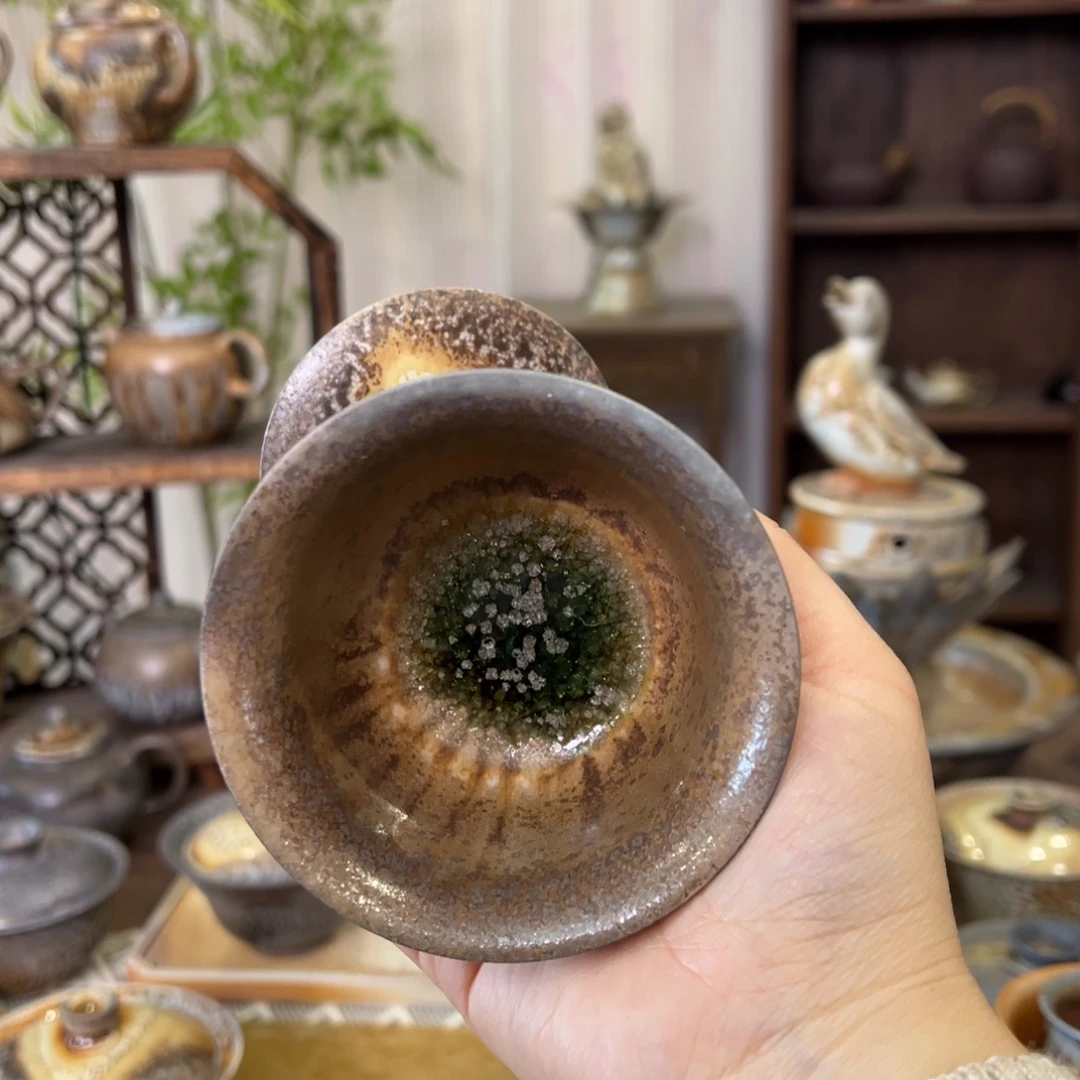 50中白藏级盖碗柴烧