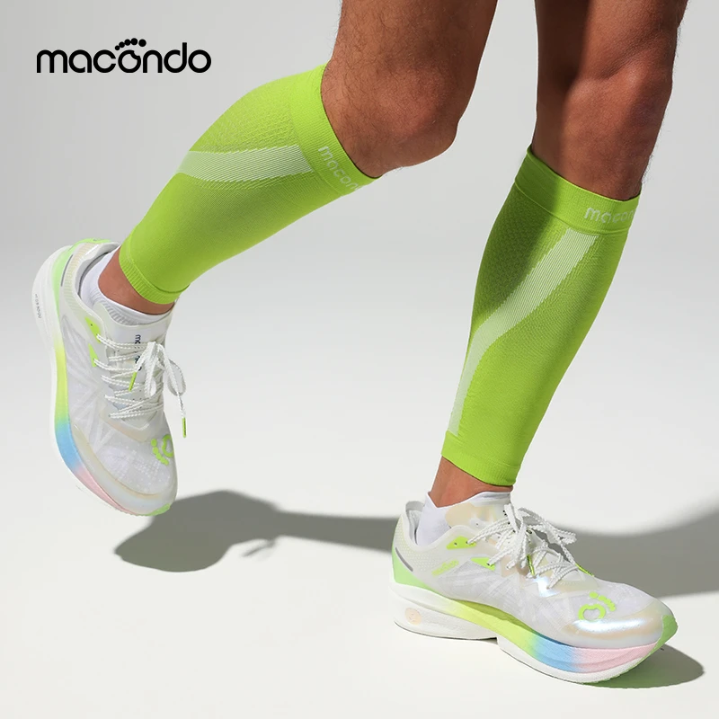 马孔多马拉松压缩小腿套 适度压缩 吸湿速干 3A级抗菌 户外跑步
