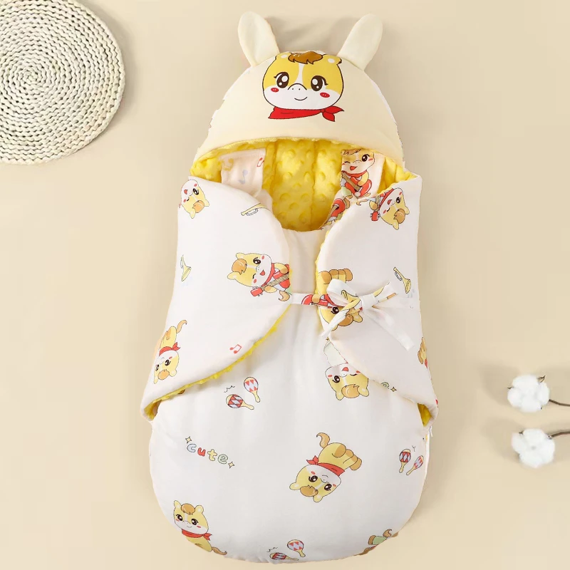 婴儿包被纯棉初生抱被春秋冬加厚宝宝产房包单新生儿襁褓防踢睡袋