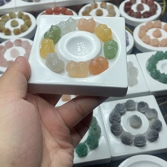 石英质玉（非洲翠）合金手串