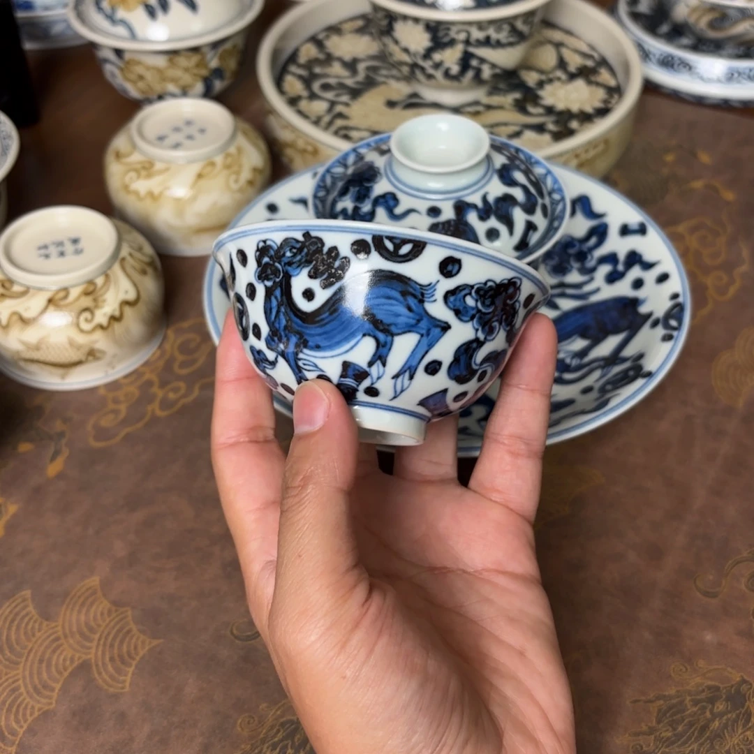 摆件景德镇手绘茶器
