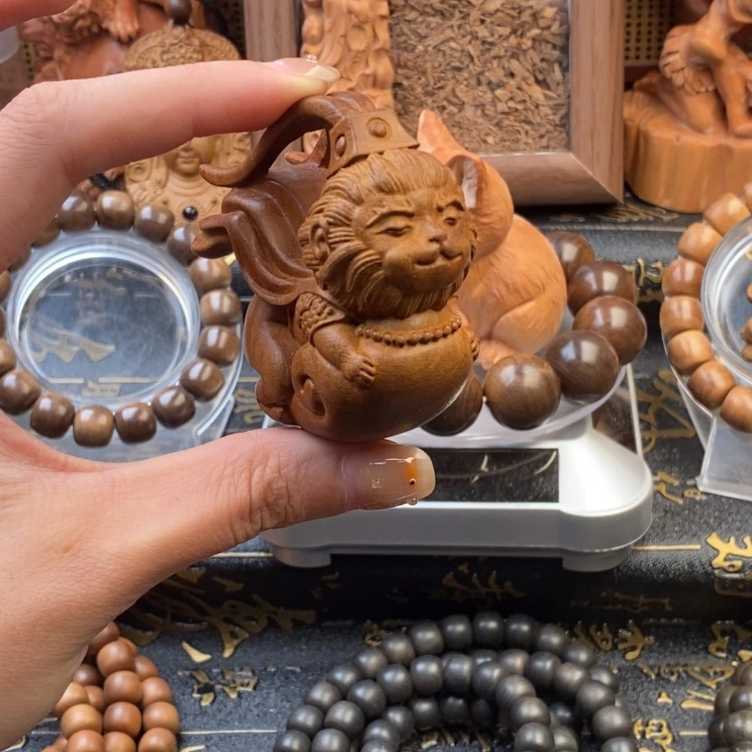 檀香木手串/手链迈索尔，老山檀，焦糖悟空