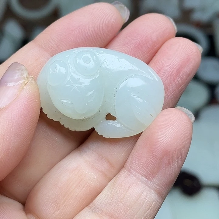 和田玉未镶嵌挂件