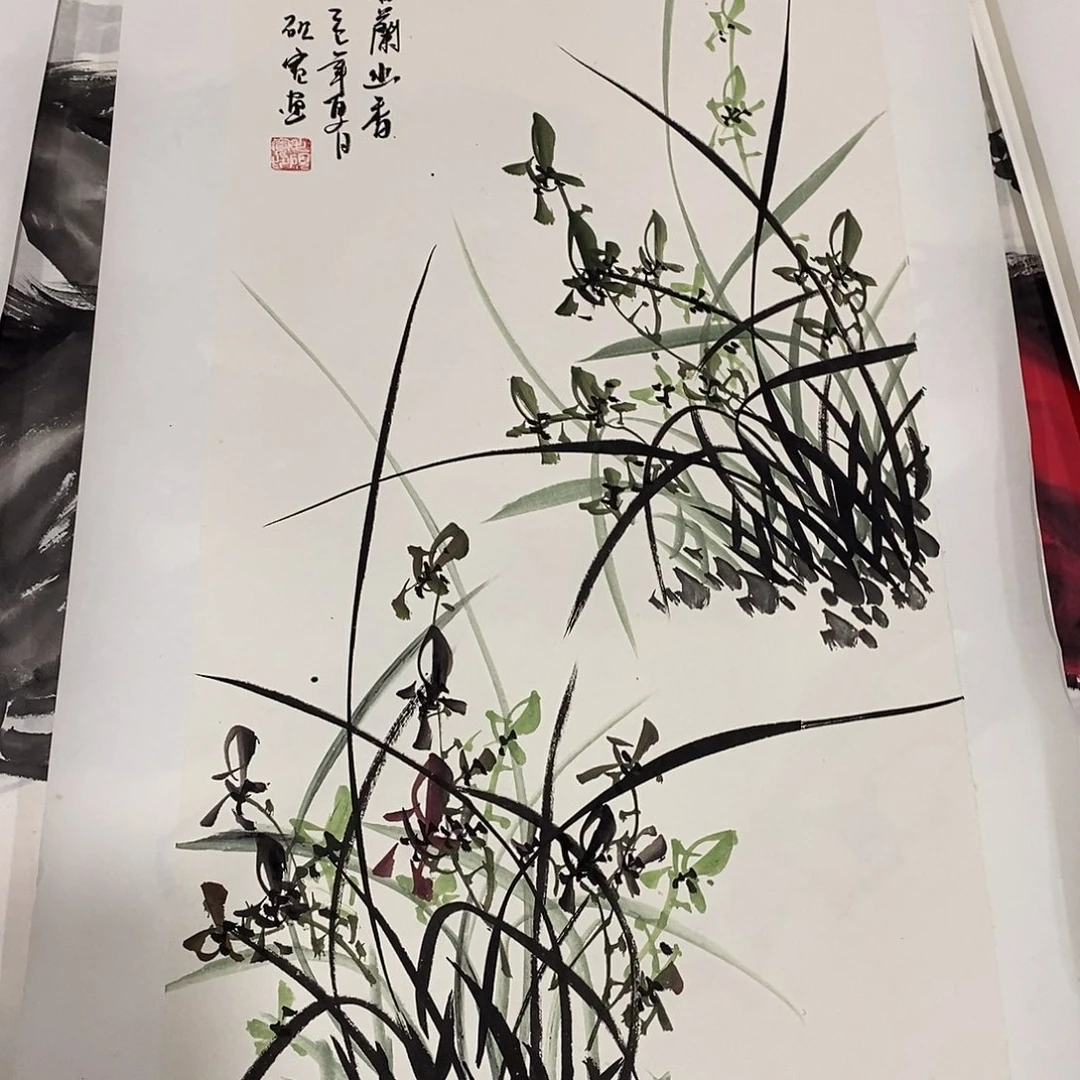 国画画画真的画画