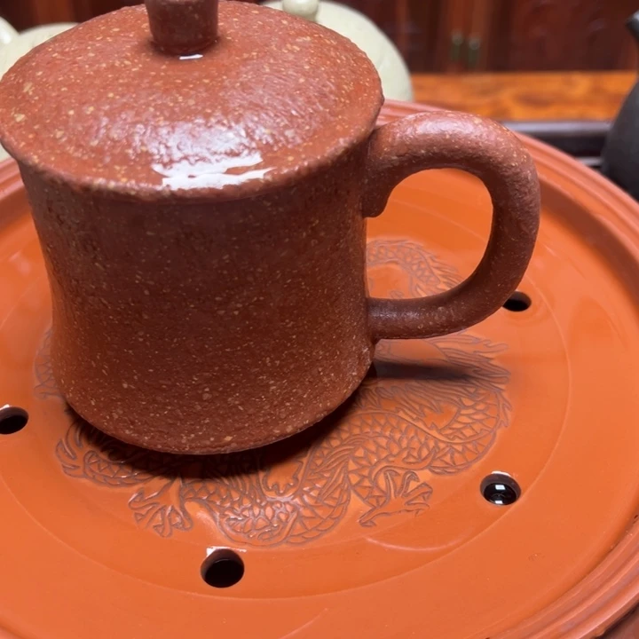 紫砂茶壶靓*宜兴原开龙血砂