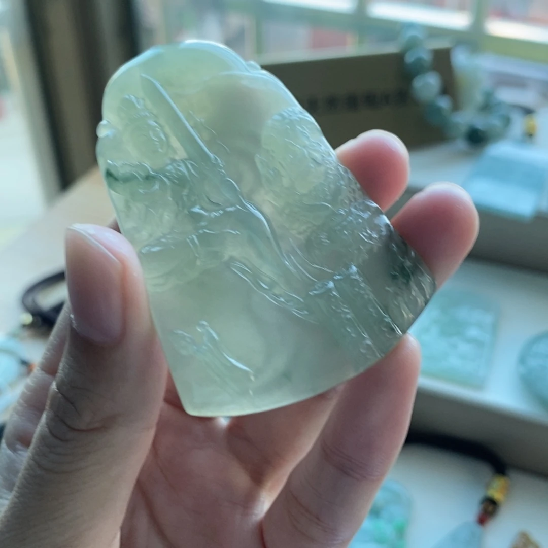 【闪购商品】颈饰未镶嵌翡翠正*天然翡翠缅甸A货